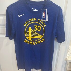 Men’s M Nike Golden State Warriors Steph Curry Blue T-Shirt DR6374-496 NWT #30